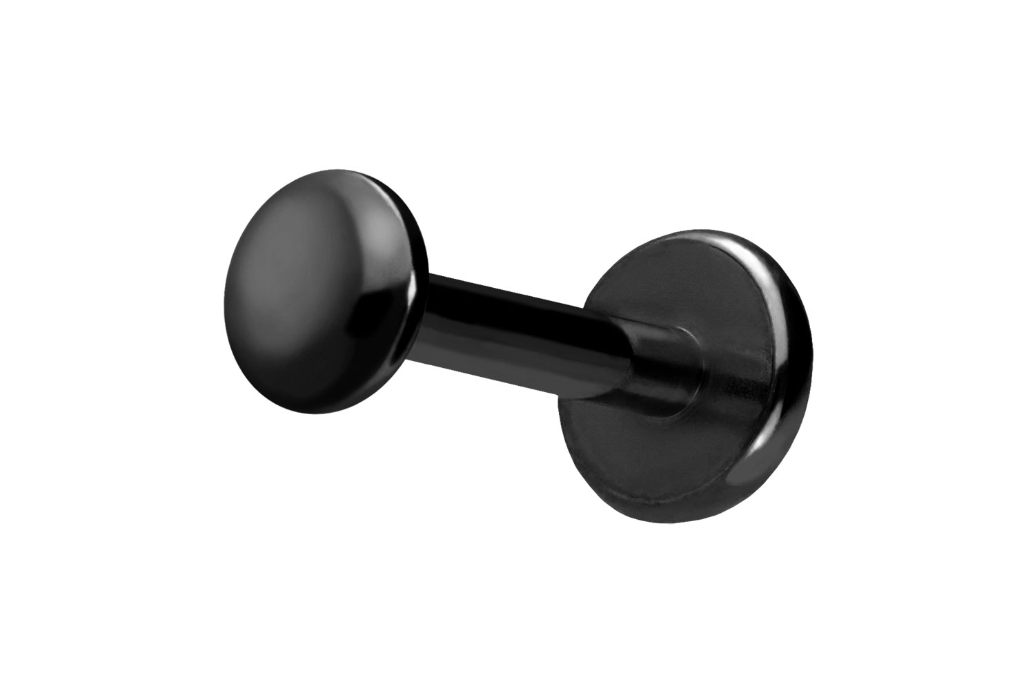 Titan Labret Piercing mit Push Fit DISC
